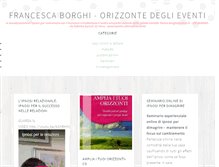 Tablet Screenshot of francescaborghi.it